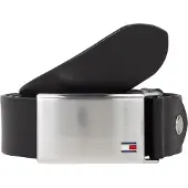Tommy Hilfiger Riem 'Plaque' zwart / zilver