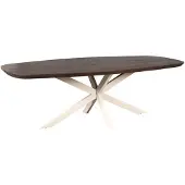 Starfurn Eettafel Madison Bruin 280cm Deens Ovaal Poot Zand