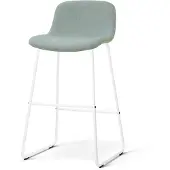 Nolon Nino-Mats barkruk saliegroen - wit onderstel - 75 cm