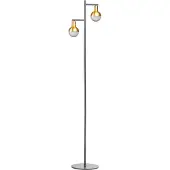 Expo ETH Drop vloerlamp 2xGU10 zwart/mat messing