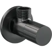 Brauer Stripe hoekstopkraan compleet met slang gunmetal geborsteld PVD