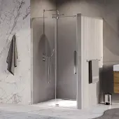 Brauer stellar nisdeur 2-delig draaiend helder glas 120x200 omkeerbaar incl. Glascoating chroom