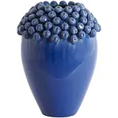 Light & Living LOVRO vaas keramiek donkerblauw – Ø32x43,5 cm