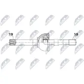 NTY NPW-TY-222 Aandrijfas