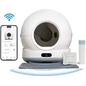 PAWZZ Zelfreinigende Kattenbak Met Camera 72l