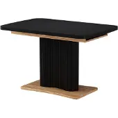Vicco Eettafel Fenaro, Zwart/Goudkleurig Eiken, 120-160 x 80 cm uitschuifbaar