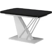 Vicco Eettafel Fenaro, Zwart/Wit, 120-160 x 80 cm 2 delen