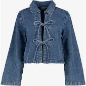 TwoDay korte dames spijkerjas blauw maat M