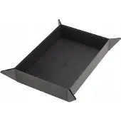 GameGenic Dice Tray Magnetic Rectangular - Zwart / Grijs