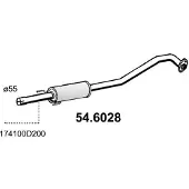 ASSO 54.6028 Uitlaat middendemper