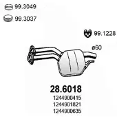 ASSO 28.6018 Uitlaat middendemper