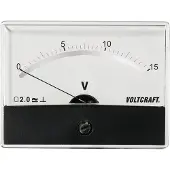 Voltcraft AM-86X65/15V/DC, inbouwmeetinstrument, AM-86X65/15V/DC, roterende spoel
