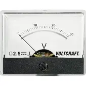 Voltcraft AM-60X46/30V/DC: Inbouwmeetinstrument, AM-60X46/60V/DC, 30V, bewegende spoel