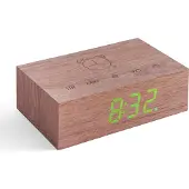 Gingko Réveil Flip Click Clock Noyer