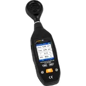 Pce Instruments -EM 880 Luchtkwaliteitsmeter Luchtvochtigheid, Temperatuur, VOS, Fijnstof Met USB-interface, Met temperatuurmeting