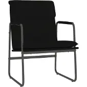 vidaXL Loungestoel 55x64x80 cm kunstleer zwart