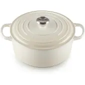 Le Creuset Gietijzeren Ronde Braadpan Meringue 26cm 5.3L