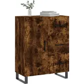 vidaXL Dressoir, gerookt eikenfineer, 69,5 x 34 x 90 cm, houtvezelplaat