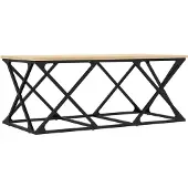 vidaXL Salontafel 100x49x40 cm bewerkt hout sonoma eikenkleurig