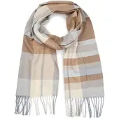 Suitable Sjaal Softfeel Ruiten Beige -