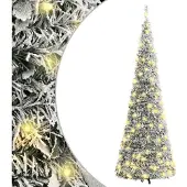 vidaXL Kunstkerstboom pop-up met sneeuw 100 LED's 150 cm