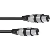 Omnitronic Adapterkabel XLR(F)/XLR(F) 0,2m sw
