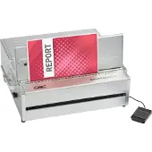 GBC MagnaPunch Elite Pro ponsmachine, halfautomatisch, snelwisselsysteem, robuust, zilverkleurig