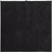 vidaXL Vloerkleed HUARTE laagpolig zacht wasbaar 240x240 cm zwart