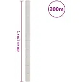 vidaXL Worteldoek 2x200 m polypropeen wit