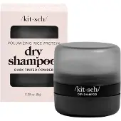 Kitsch Droogshampoo voor Vrouwen | Textuurpoeder voor mannen - Volumiserend donker haarpoeder Ongeparfumeerd Biologisch Geen witte cast Parabenen en