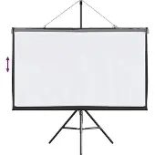 vidaXL Projectiescherm met statief 72 inch 16:9