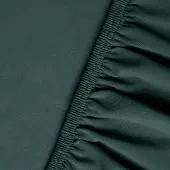 Kayori Shizu Topper Hoeslaken Jersey - 70-80x200-220cm - Matrasdikte 12 cm - Biologisch Katoen - Donkergroen