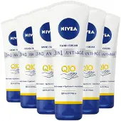 Nivea Q10 Anti-Age Handcrème - Handverzorging - Hand Cream- 24 uur lang zachte handen - Voordeelverpakking - 100 ml 6 x