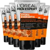 L'Oréal 6x Men Expert Hydra Energetic Face Wash Cleansing Gel 100 Ml