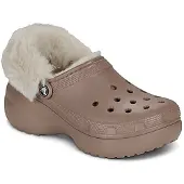 Crocs Klompen Cls Platfm Lined Fuzz Strap Cg dames 41 / 42