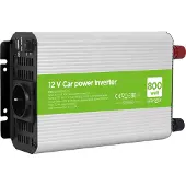 Gembird stroomomvormer | 12V naar 230V + USB | 800W | gemodificeerde sinus