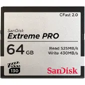 SanDisk CFast Extreme Pro 2.0 64GB, VPG 130, 525MB/s