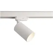 Deko-light 3-fasen railsysteem spot Can, wit, aluminium, GU10, draaibaar gemonteerd dimbaar, wit / opaal, Hal, Aluminium, Modern, railverlichting