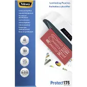Fellowes Laminating Pouches Protect 175 Micron - pack de 100 - brillant - pochettes plastifiées