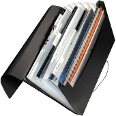 Leitz Projectmap Solid, 5 vakken, 1 extra vak, formaat A4, zwart