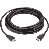 Aten 20 m Hogesnelheids-HDMI-Kabel met Ethernet - 20 m - HDMI Type A (Standaard) - HDMI Type A (Standaard) - 4096 x 2160 Pixels - 3D - Zwart