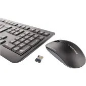 Cherry DW 3000 - Toetsenbord met muis - draadloos, 2,4 GHz, Engels-Amerikaanse toetsenbordindeling, zwart