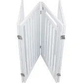 Trixie hondenhek met deur wit - 60-160 x 81 cm