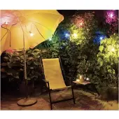 Eurolite 8711252197319 Motief lichtketting Kogel Buiten werkt op het lichtnet Aantal lampen 12 Gloeilamp Meerkleurig Verlichte lengte: 4.5 m