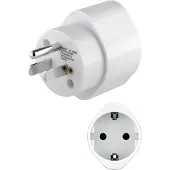 HQ Products Reisadapter Europa naar Verenigde Staten en Japan - Geaard - Wit