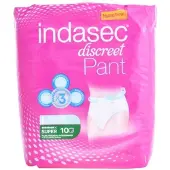 Indasec Toilettewater - - PANT SUPER - Grote maat - 10 stuks - Dames