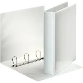 Esselte personaliseerbare ringmap, rug van 6,2 cm, 4 D-ringen van 40 mm, wit - 3 stuks