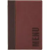 Securiton Menukaart Securit Trendy A5 1 x 2 tassen wijnrood