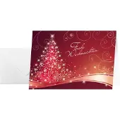 Sigel Kerstkaarten Christmas Swing, glanskarton, inclusief envelop, 25 stuks