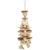 Trixie Houten Speelgoed Met Touw 35 Cm